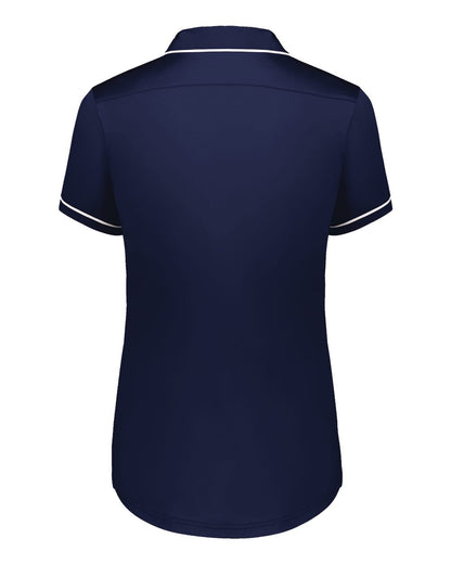 Holloway Women's CoolCore® Polo 222701 #color_Navy/ White