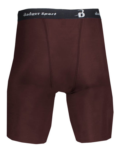 Badger Pro-Compression Shorts 4607 #color_Maroon