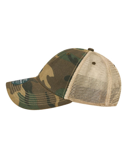 LEGACY Youth Old Favorite Trucker Cap OFAY #color_Army Camo/ Khaki