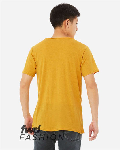 BELLA + CANVAS Unisex FWD Fashion Triblend Raw Neck Tee 3414 #colormdl_Mustard Triblend