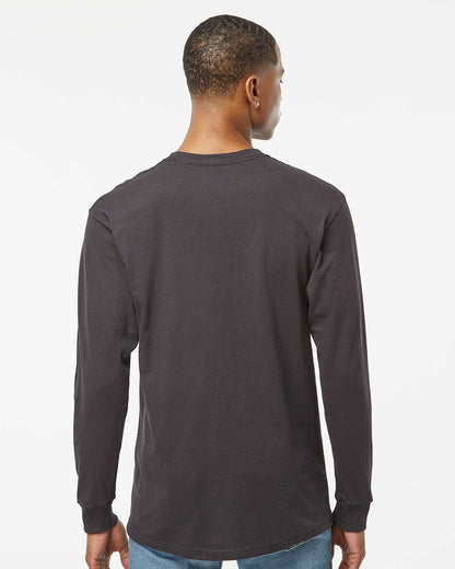 M&O Unisex Gold Soft Touch Long Sleeve T-Shirt 4820 #colormdl_Charcoal