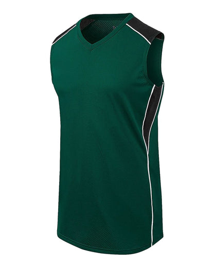 Augusta Sportswear Women's Dynamite Jersey 312162 #color_Forest/ Black/ White