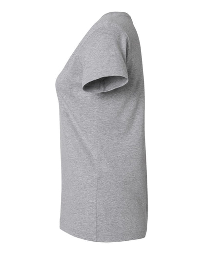 LAT Women's Fine Jersey V-Neck Tee 3507 #color_Heather