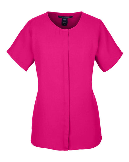 Devon & Jones Women's Perfect Fit™ Crepe Blouse DP612W #color_Crown Raspberry