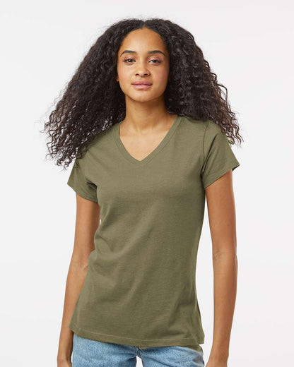 Kastlfel Women's RecycledSoft™ V-Neck T-Shirt 2011 #colormdl_Moss