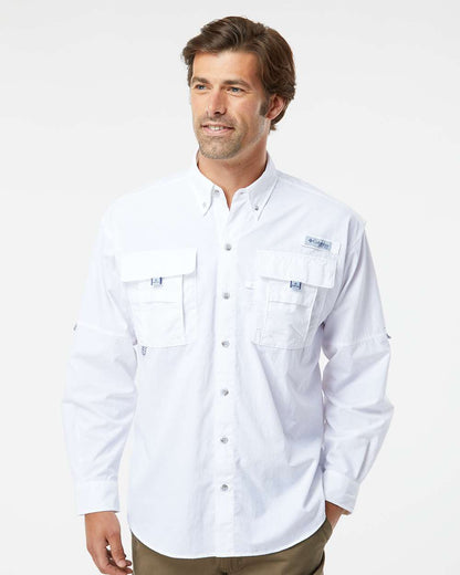 Columbia PFG Bahama™ II Long Sleeve Shirt 212463 #colormdl_White