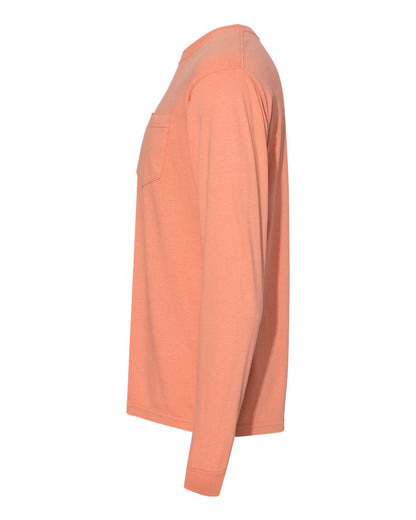 Comfort Colors Unisex Garment-Dyed Heavyweight Long Sleeve Pocket T-Shirt 4410 #color_Terracotta
