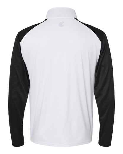 Badger Breakout Quarter-Zip Pullover 4231 #color_White/ Black