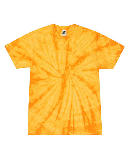Colortone Youth Multi-Color Tie-Dyed T-Shirt 1000Y #color_Spider Gold