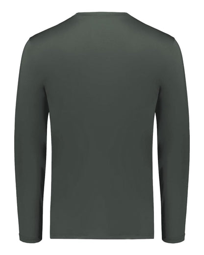 Holloway Unisex Essential Long Sleeve T-Shirt Powered By Coolcore 222138 #color_Iron