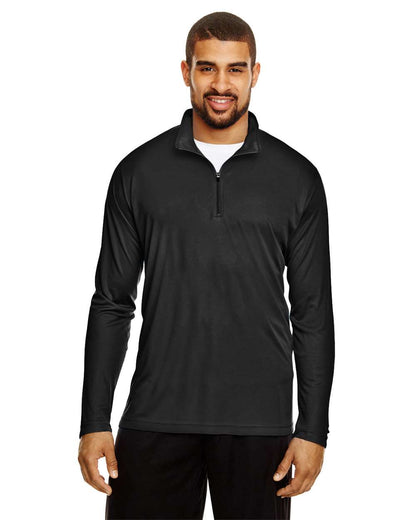 Team 365 Men's Zone Performance Quarter-Zip Pullover TT31 #colormdl_Black