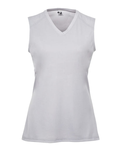 Badger Girls' B-Core Sleeveless T-Shirt 2163 #color_Silver