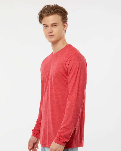 Tultex Poly-Rich Long Sleeve T-Shirt 242 #colormdl_Heather Red