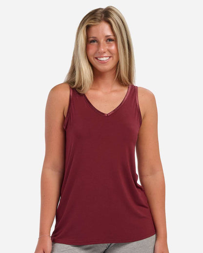 Boxercraft Women's Bamboo V-Neck Tank Top BW2504 #colormdl_Mantra Red