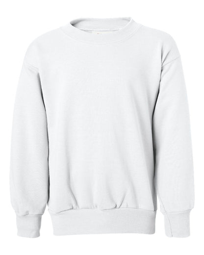 Hanes Youth EcoSmart® Crewneck Sweatshirt P360 #color_White