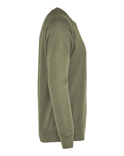 Next Level Laguna Raglan Crewneck Sweatshirt 9000 #color_Military Green