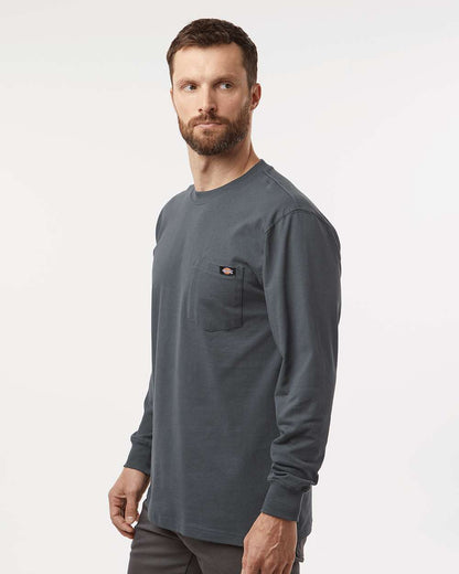 Dickies Men's Tall Traditional Heavyweight Long Sleeve T-Shirt WL50T #colormdl_Charcoal