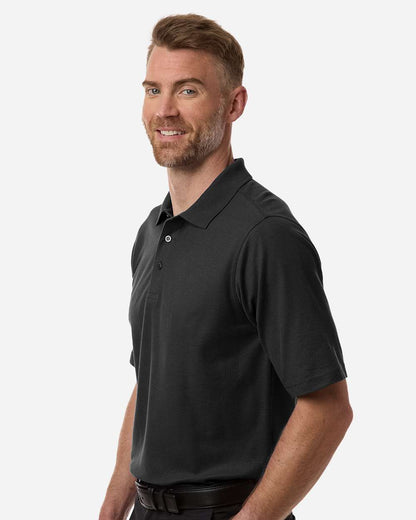 Harriton Men's Maverick CVC Pique Polo M105 #colormdl_Black