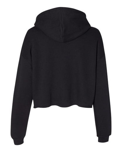 BELLA + CANVAS Women's Crop Fleece Hoodie Sweatshirt 7502 #color_Black
