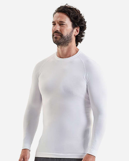 Onna Men's Unstoppable Fresh Long Sleeve Underscrub Base Layer NN270 #colormdl_White