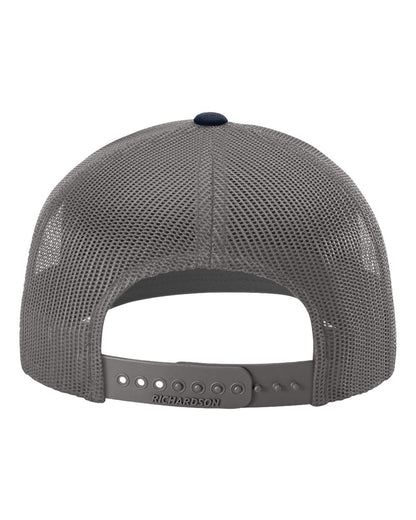 Richardson Snapback Trucker Cap 112 #color_Navy/ Charcoal