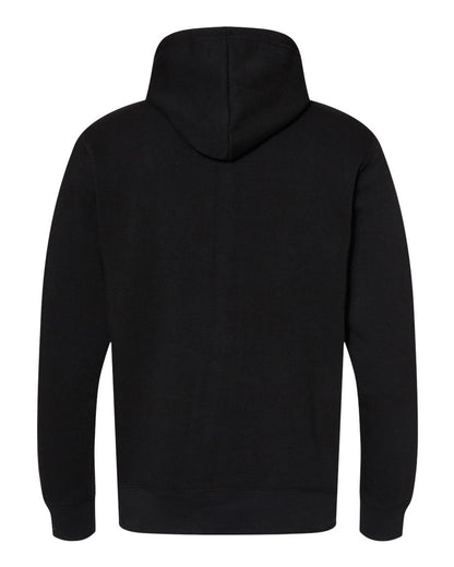 J. America Men's Gaiter Fleece Hooded Sweatshirt 8879 #color_Black
