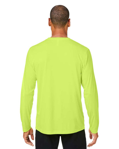 CORE365 Unisex Capital Long Sleeve Performance T-Shirt CE10L #colormdl_Safety Yellow