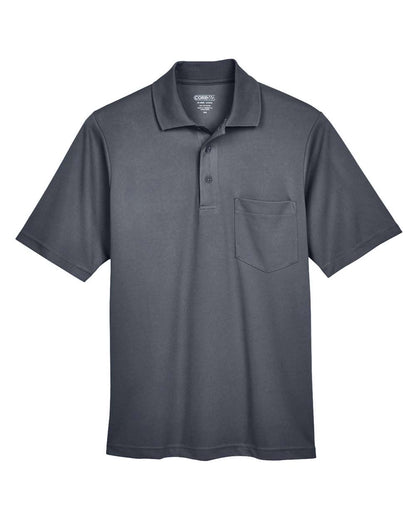 CORE365 Men's Origin Performance Piqué Polo with Pocket 88181P #color_Carbon