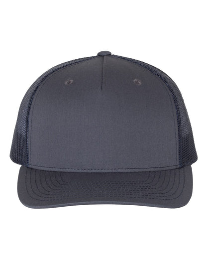 Richardson Five-Panel Trucker Cap 112FP #color_Ombre Blue/ Navy