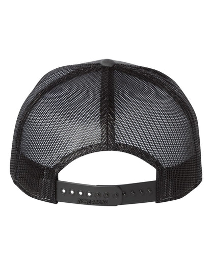 Richardson Seven-Panel Trucker Cap 168 #color_Charcoal/ Black