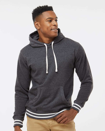 J. America Men's Relay Hooded Sweatshirt 8649 #colormdl_Black