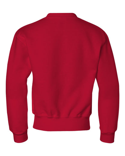 JERZEES Youth NuBlend® Crewneck Sweatshirt 562BR #color_True Red