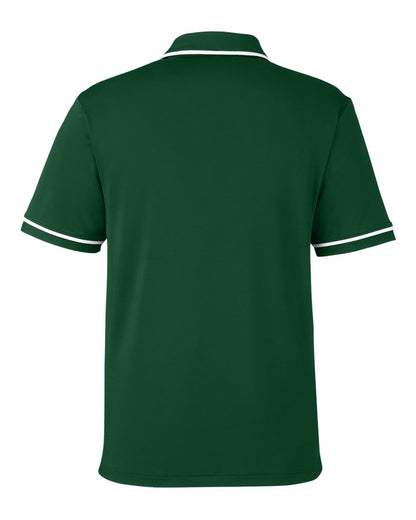 Under Armour Men's Tipped Teams Performance Polo 1376904 #color_Forest Green/ White