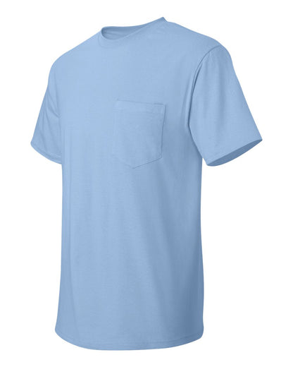Hanes Men's Authentic Pocket T-Shirt 5590 #color_Light Blue