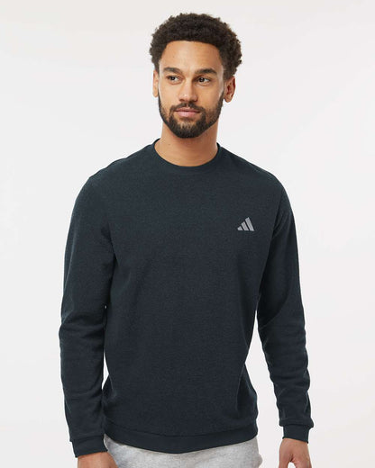 Adidas Men's Terry Loop Crewneck Sweatshirt A586 #colormdl_Black