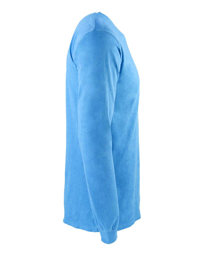 Next Level Unisex Inspired Dye Long Sleeve Pocket T-Shirt 7451 #color_Ocean