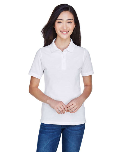 Harriton Women's Easy Blend Polo M265W #colormdl_White