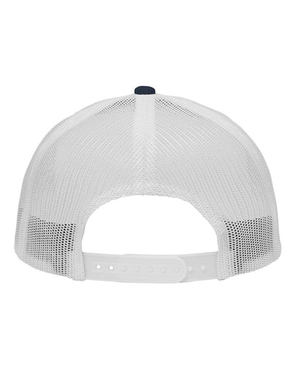 Sportsman Traditional Lo-Pro Mesh Back Trucker Fit Cap SP1450 #color_Navy Camo/ White