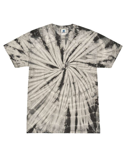 Colortone Youth Multi-Color Tie-Dyed T-Shirt 1000Y #color_Spider Grey
