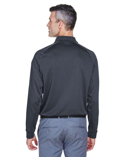 Harriton Men's Advantage Long Sleeve Tactical Polo M211L #colormdl_Dark Charcoal