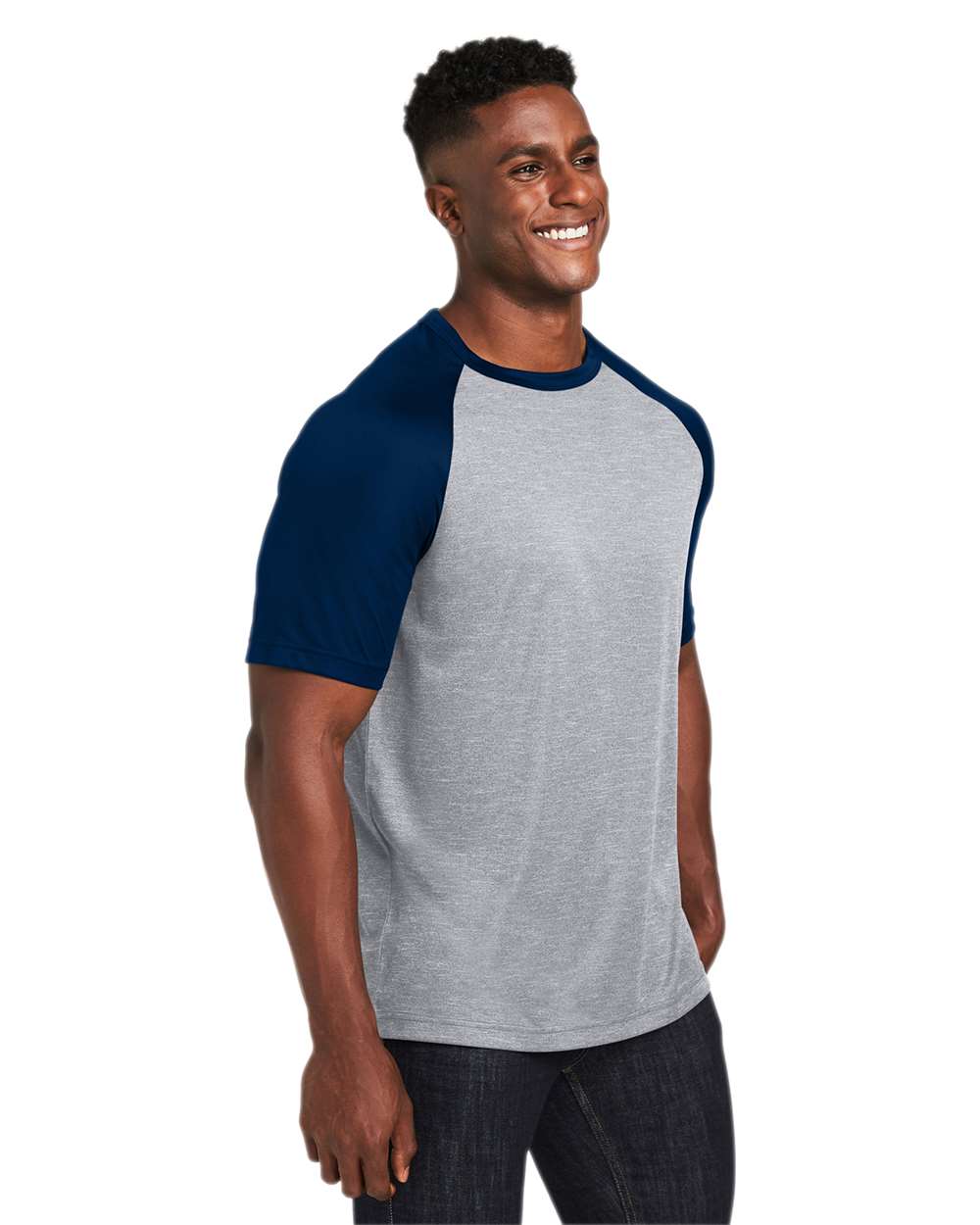 #colormdl_Athletic Heather/ Sport Dark Navy