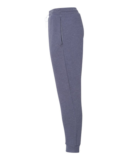 BELLA + CANVAS Sponge Fleece Jogger Sweatpants 3727 #color_Heather Navy