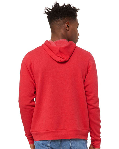 BELLA + CANVAS Sponge Fleece Hoodie 3719 #colormdl_Heather Red