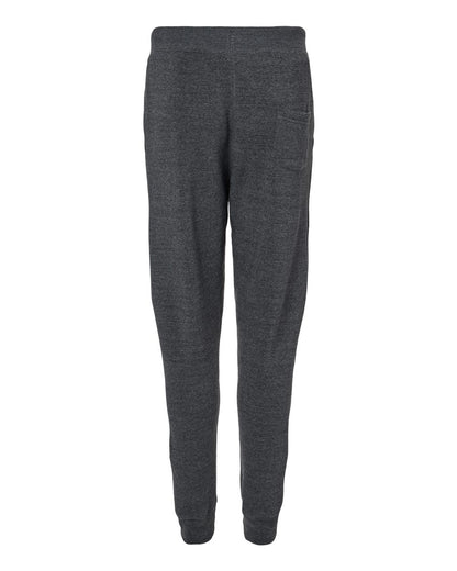 J. America Unisex Triblend Fleece Joggers 8854 #color_Black Triblend