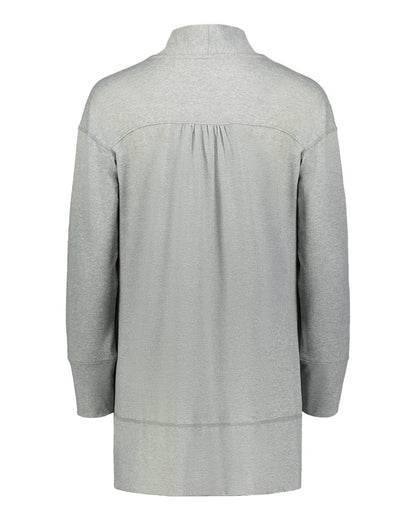Holloway Women's Eco Revive™ Ventura Cardigan 223705 #color_Grey Heather