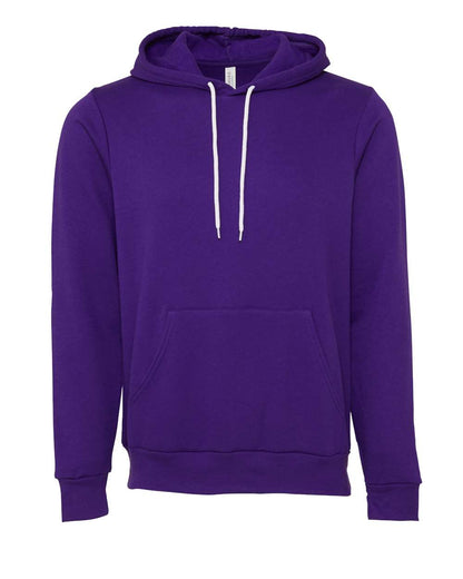 BELLA + CANVAS Sponge Fleece Hoodie 3719 #color_Team Purple