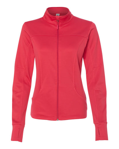 Independent Trading Co. Women's Poly-Tech Full-Zip Track Jacket EXP60PAZ #color_Coral