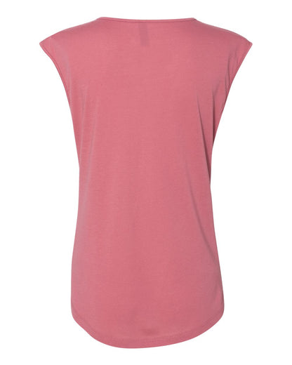 Next Level Women's Festival Sleeveless Deep V-Neck T-Shirt 5040 #color_Smoked Paprika