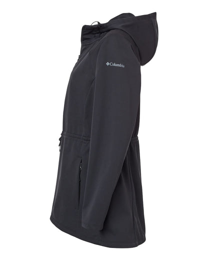 Columbia Women's Flora Park™ II Soft Shell Long Length Jacket 208499 #color_Black