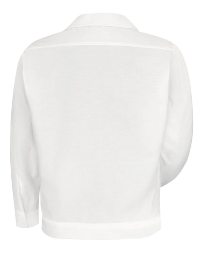 Red Kap Men's Tall Button-Front Shirt Jacket SP35T #color_White